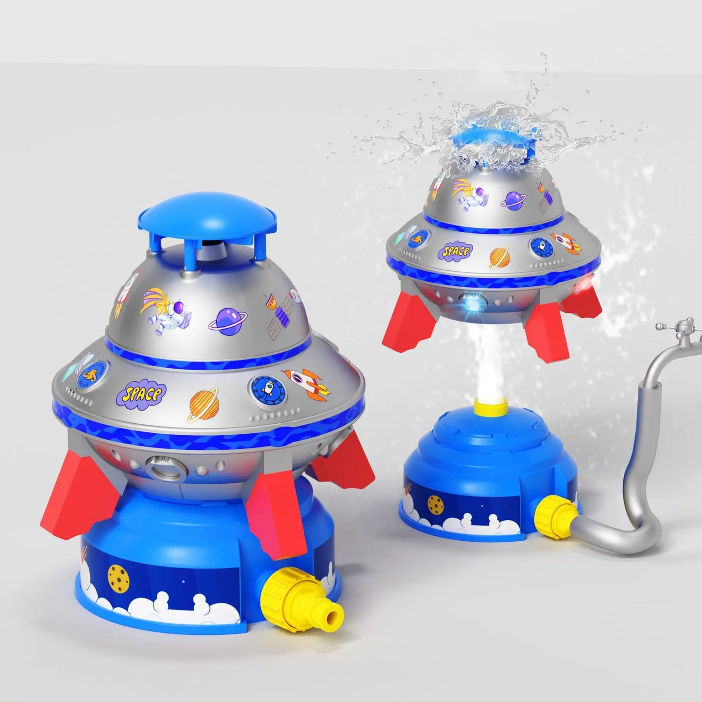 Outdoor Water Toy Baby Bath Toys Cartoon Frog Dinosaur Sprinkler Rotating Spray Garden Yard Fun Games Toys for Kids Boys Girls