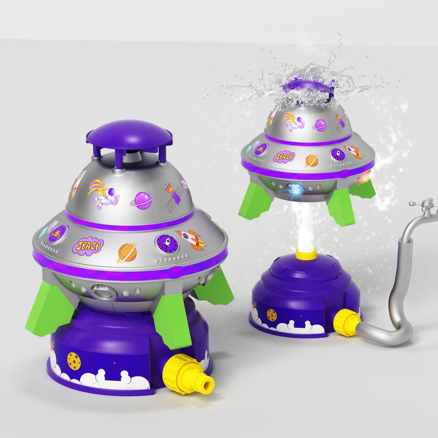 Outdoor Water Toy Baby Bath Toys Cartoon Frog Dinosaur Sprinkler Rotating Spray Garden Yard Fun Games Toys for Kids Boys Girls