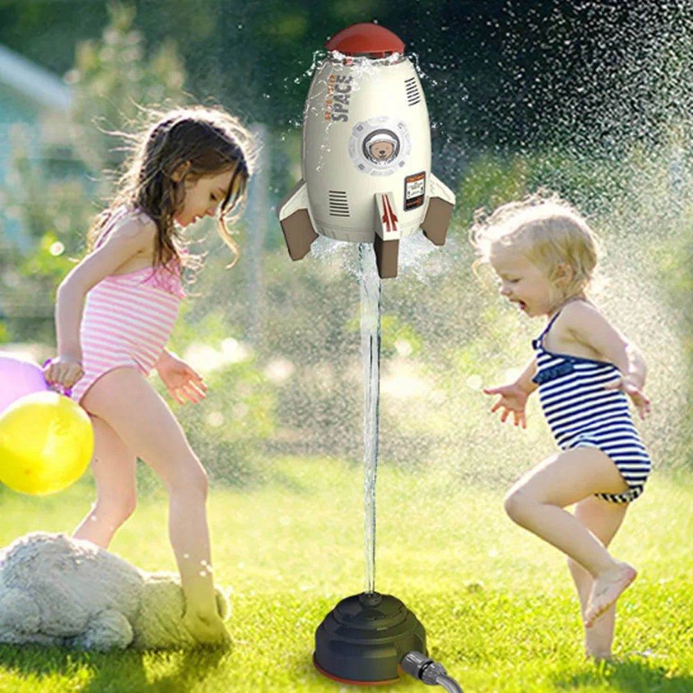 Outdoor Water Toy Baby Bath Toys Cartoon Frog Dinosaur Sprinkler Rotating Spray Garden Yard Fun Games Toys for Kids Boys Girls